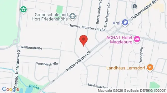 Apartments for rent i Magdeburg - kort over placeringen