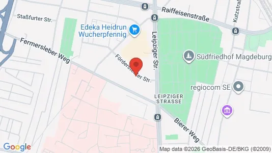 Apartments for rent i Magdeburg - kort over placeringen
