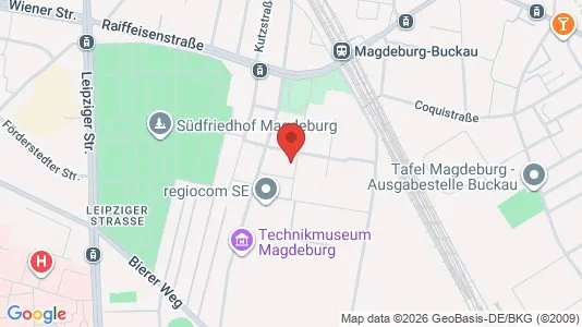 Apartments for rent i Magdeburg - kort over placeringen
