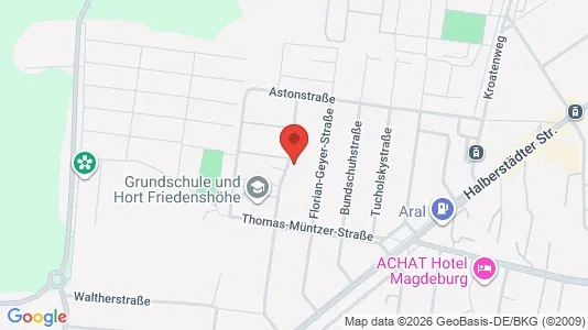 Apartments for rent i Magdeburg - kort over placeringen