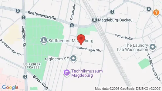 Apartments for rent i Magdeburg - kort over placeringen