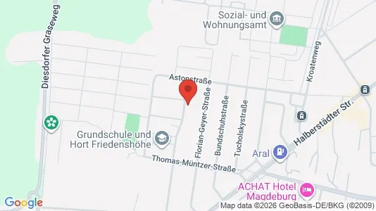 Apartments for rent i Magdeburg - kort over placeringen