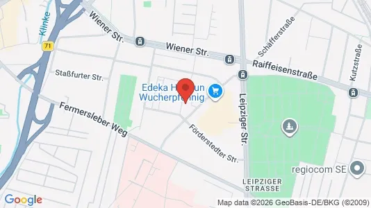 Apartments for rent i Magdeburg - kort over placeringen