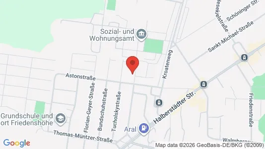 Apartments for rent i Magdeburg - kort over placeringen