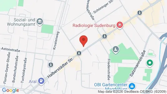 Apartments for rent i Magdeburg - kort over placeringen