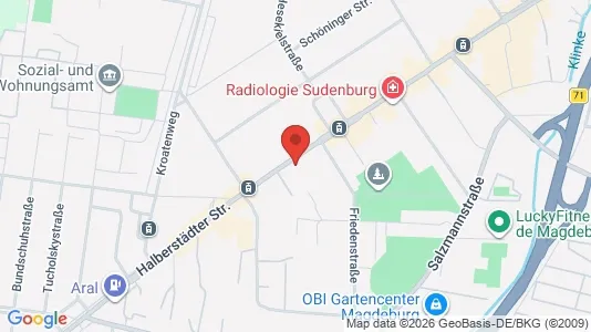 Apartments for rent i Magdeburg - kort over placeringen