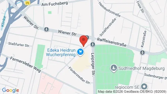 Apartments for rent i Magdeburg - kort over placeringen