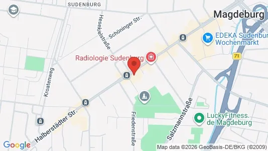 Apartments for rent i Magdeburg - kort over placeringen