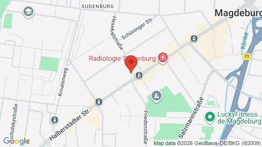 Apartments for rent i Magdeburg - kort over placeringen