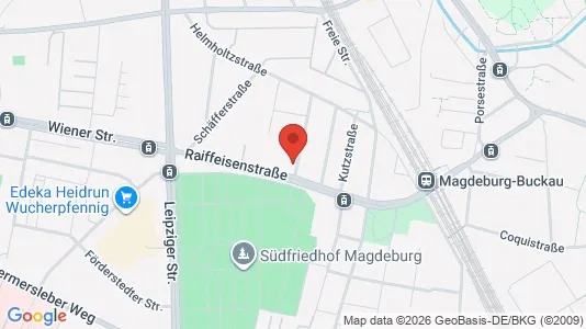 Apartments for rent i Magdeburg - kort over placeringen