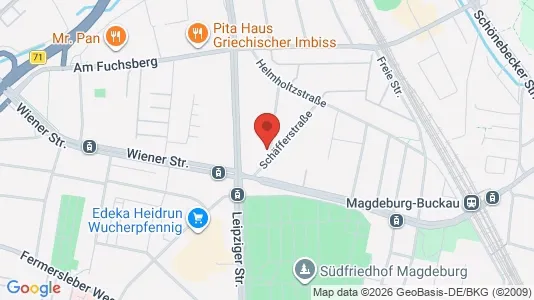 Apartments for rent i Magdeburg - kort over placeringen