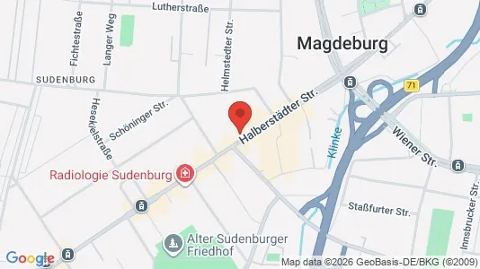 Apartments for rent i Magdeburg - kort over placeringen