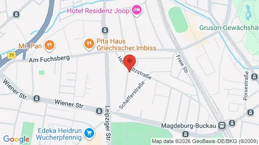 Apartments for rent i Magdeburg - kort over placeringen