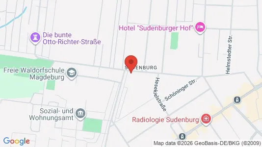 Apartments for rent i Magdeburg - kort over placeringen
