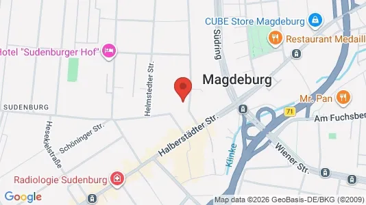 Apartments for rent i Magdeburg - kort over placeringen