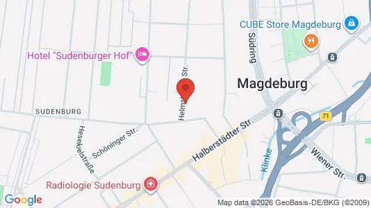 Apartments for rent i Magdeburg - kort over placeringen