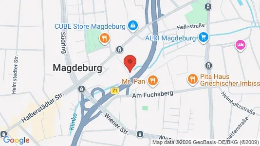 Apartments for rent i Magdeburg - kort over placeringen