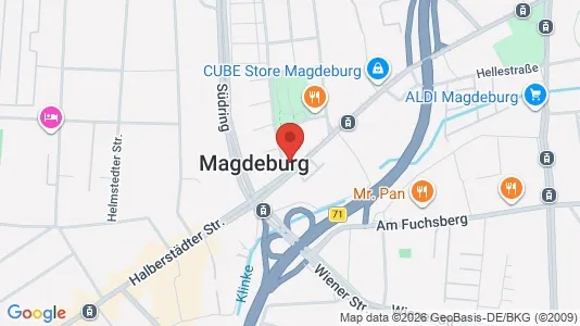 Apartments for rent i Magdeburg - kort over placeringen