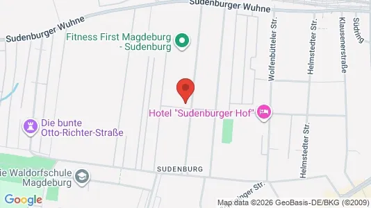 Apartments for rent i Magdeburg - kort over placeringen