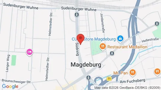 Apartments for rent i Magdeburg - kort over placeringen