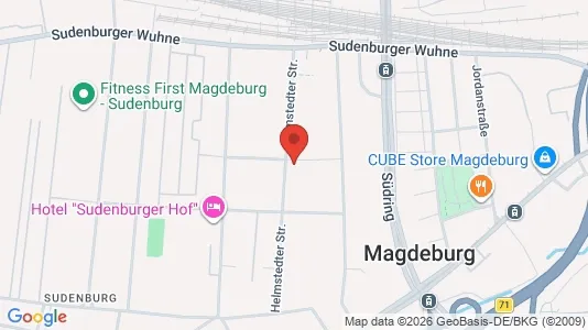 Apartments for rent i Magdeburg - kort over placeringen