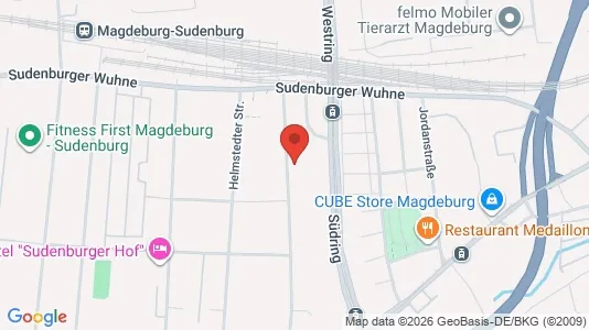 Apartments for rent i Magdeburg - kort over placeringen