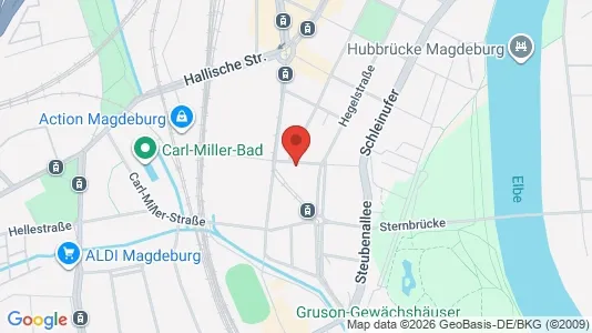 Apartments for rent i Magdeburg - kort over placeringen