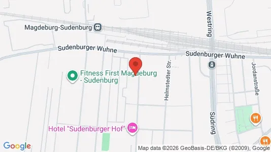 Apartments for rent i Magdeburg - kort over placeringen