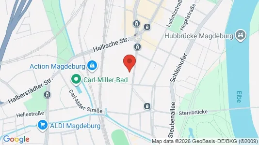 Apartments for rent i Magdeburg - kort over placeringen
