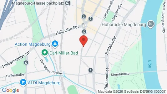 Apartments for rent i Magdeburg - kort over placeringen