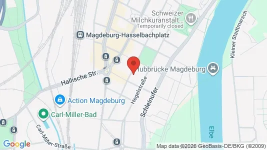 Apartments for rent i Magdeburg - kort over placeringen