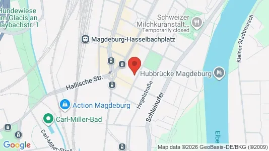 Apartments for rent i Magdeburg - kort over placeringen