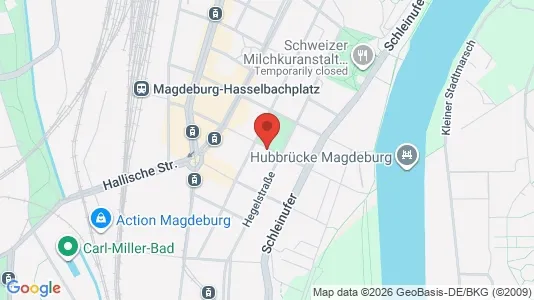 Apartments for rent i Magdeburg - kort over placeringen