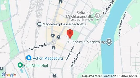 Apartments for rent i Magdeburg - kort over placeringen