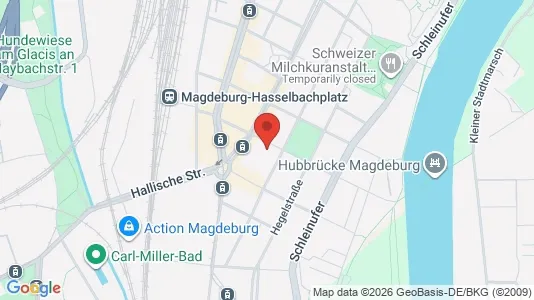 Apartments for rent i Magdeburg - kort over placeringen