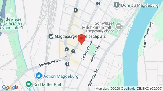 Apartments for rent i Magdeburg - kort over placeringen