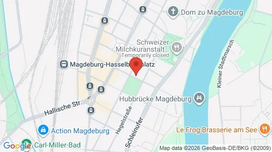 Apartments for rent i Magdeburg - kort over placeringen