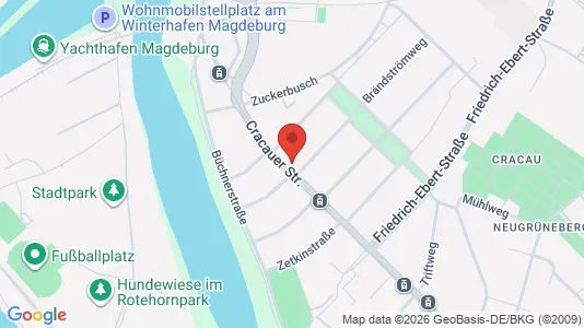 Apartments for rent i Magdeburg - kort over placeringen