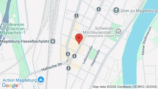 Apartments for rent i Magdeburg - kort over placeringen