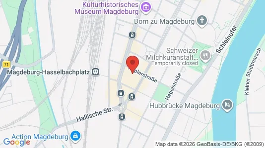 Apartments for rent i Magdeburg - kort over placeringen