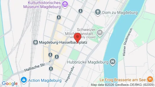 Apartments for rent i Magdeburg - kort over placeringen