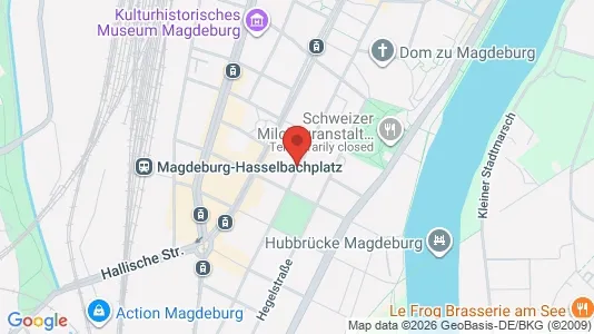 Apartments for rent i Magdeburg - kort over placeringen