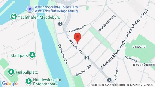 Apartments for rent i Magdeburg - kort over placeringen