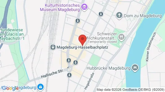Apartments for rent i Magdeburg - kort over placeringen