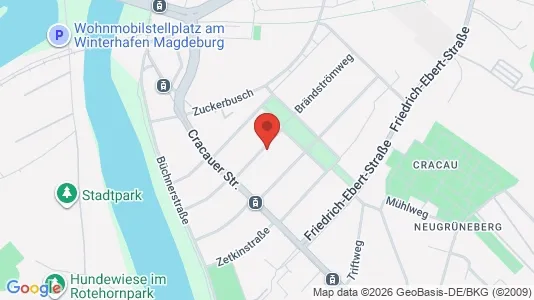 Apartments for rent i Magdeburg - kort over placeringen