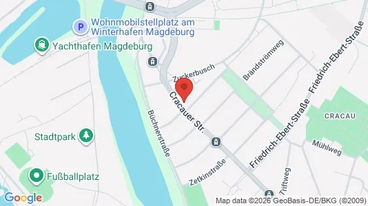 Apartments for rent i Magdeburg - kort over placeringen