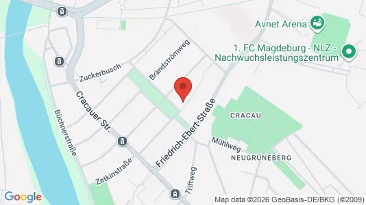 Apartments for rent i Magdeburg - kort over placeringen