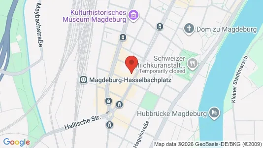 Apartments for rent i Magdeburg - kort over placeringen