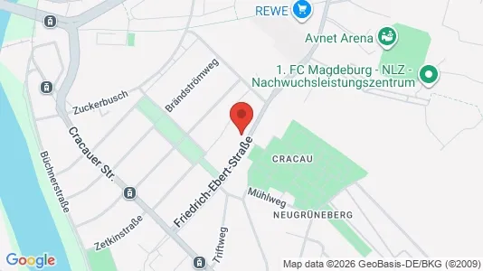 Apartments for rent i Magdeburg - kort over placeringen