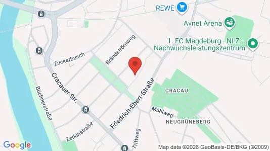 Apartments for rent i Magdeburg - kort over placeringen